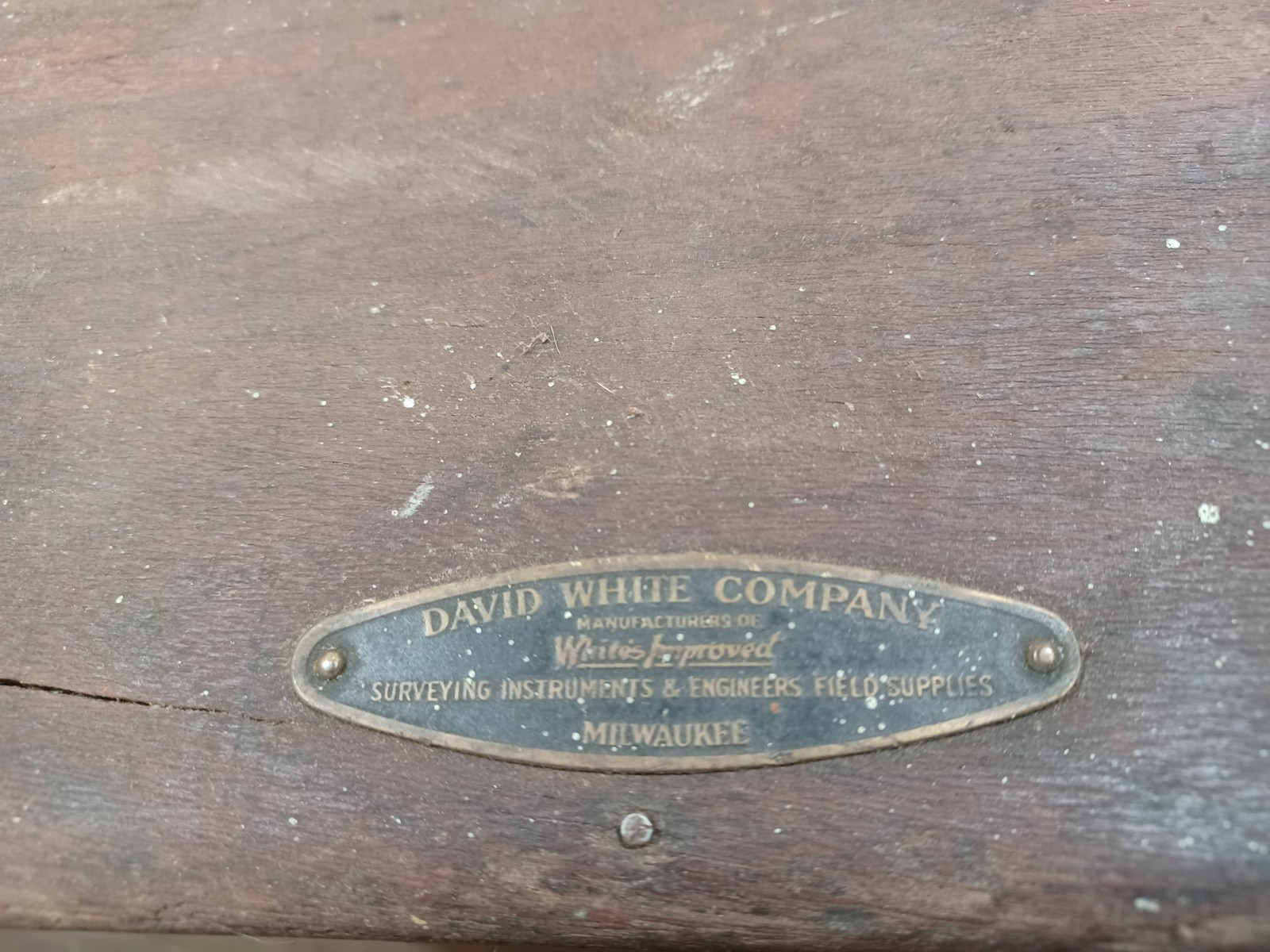 Vintage David White Transit Brass Surveying Scope Field Tool #37773 Milwaukee