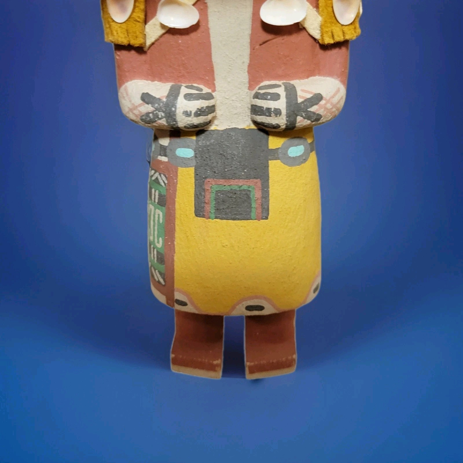 Conrad Torivio Hopi Wood Carved Hand Painted Kachina Doll Signed Vintage
