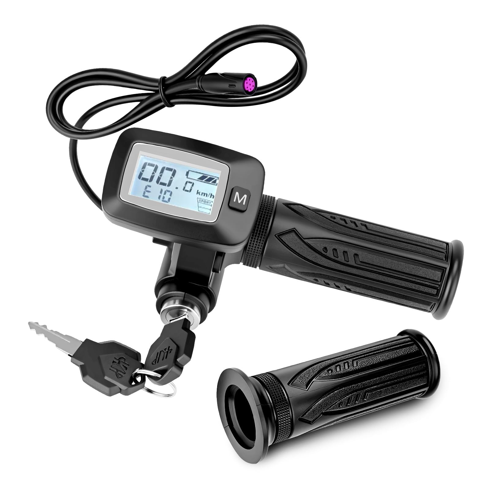 48V Ebike Speedometer Throttle with M Key Replacement for Tuttio Soleil 01