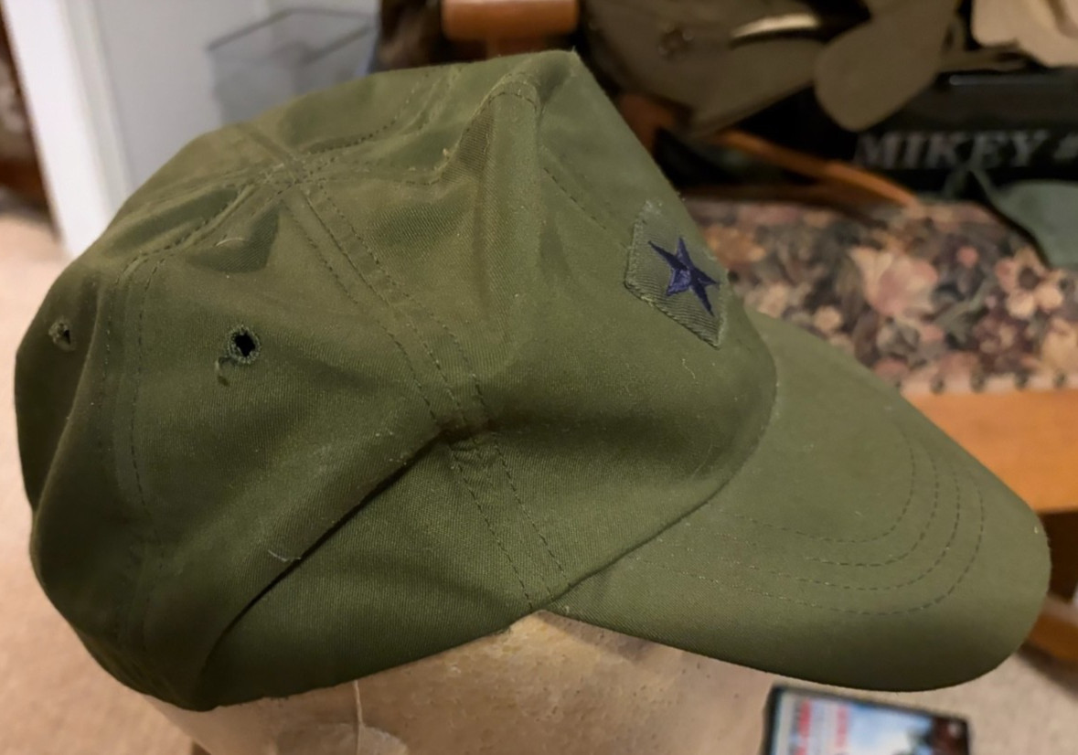 Vintage US Army USAF 8-1523-CF Field Hat Military Cap ACE MFG USA Made 7 1/4