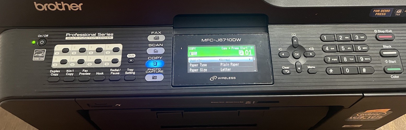 Brother MFC-J6710DW Professional Inkjet All-In-One Printer, Working, Great Price