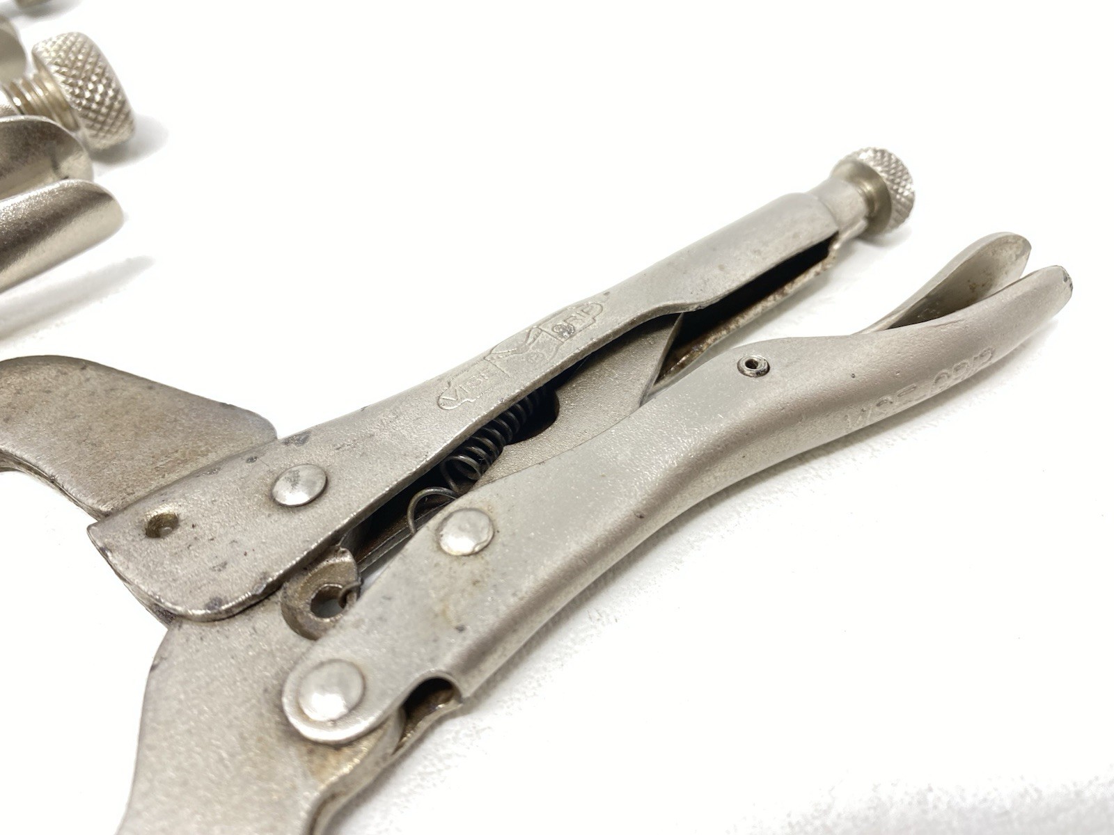 Vintage Lot of 4 Vise Grip Petersen-Dewitt USA Made Locking Pliers 10WR 7WR & 6R