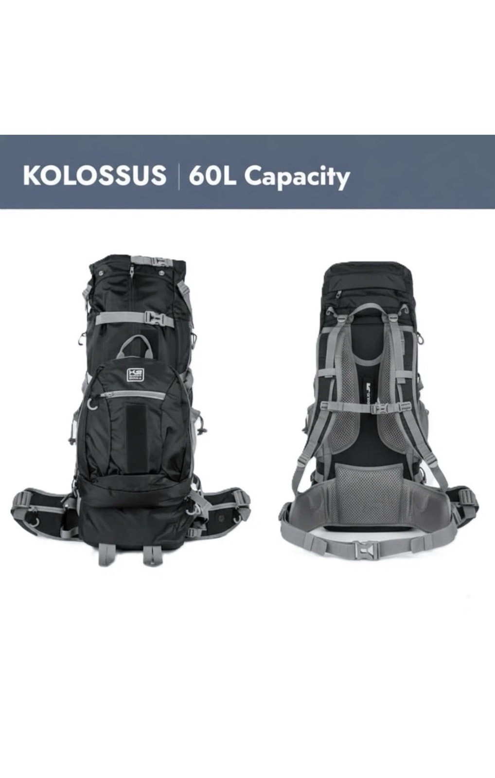 K9 Sport Sack Kolossus XL Backpack Carrier 300D Ripstop Polyester for Big Dogs