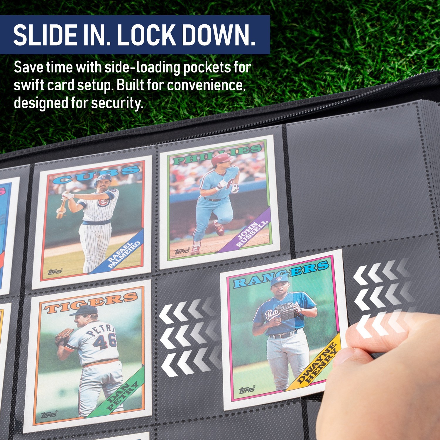 Premium 12 Pocket Sideload Trading Card Binder, 480 Cards for Sports, TCG & MTG.