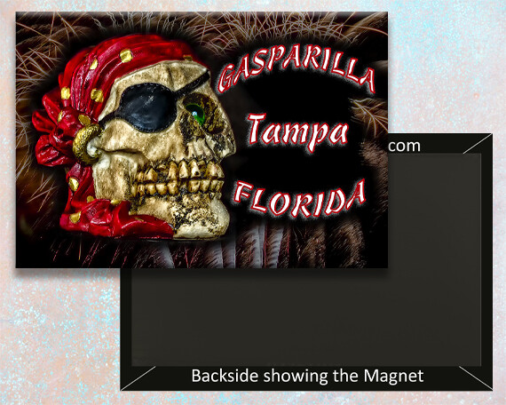 Tampa Florida Gasparilla Handmade 3.25" x 2.25" Fridge Magnet (PMD10017)