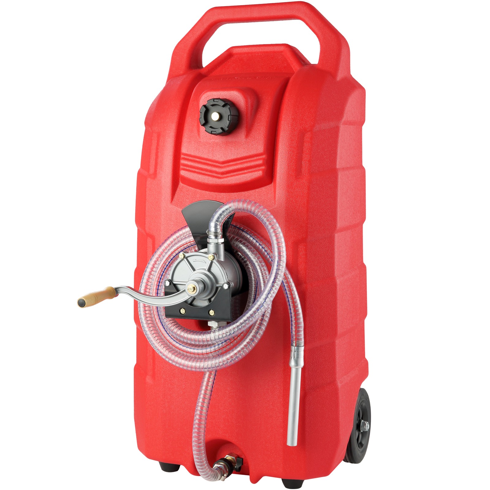 Uimoso 16 Gallon Fuel Caddy Portable Gas Storage Tank 7.8 L/min with Manual Pump