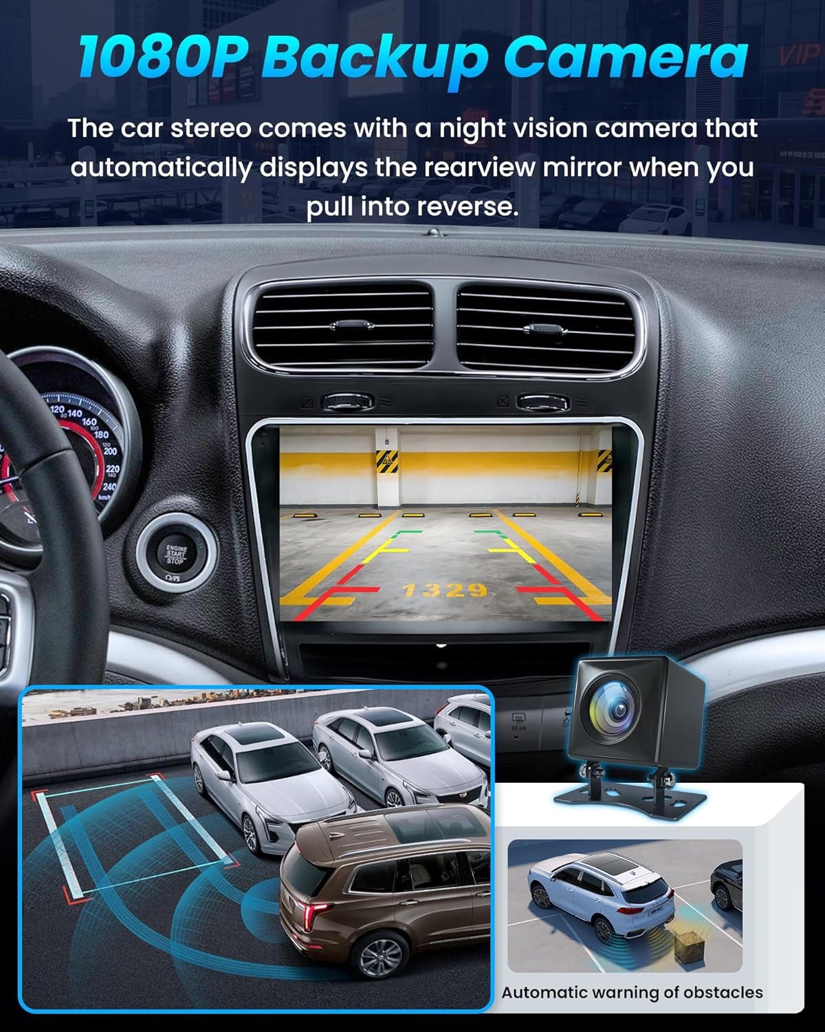 4+64G Car Stereo Radio For Dodge Journey 2011-2019 GPS Camera Carplay Android 13