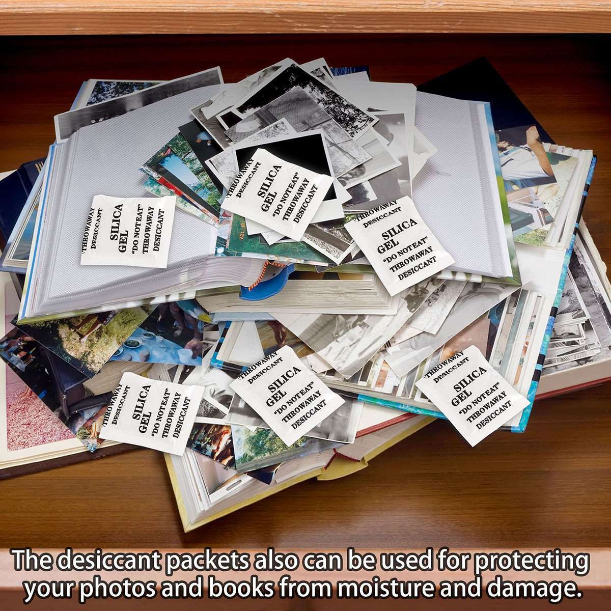 60/100 Packets Grams Silica Gel Desiccant Pack Moisture Absorber Reusable Safe