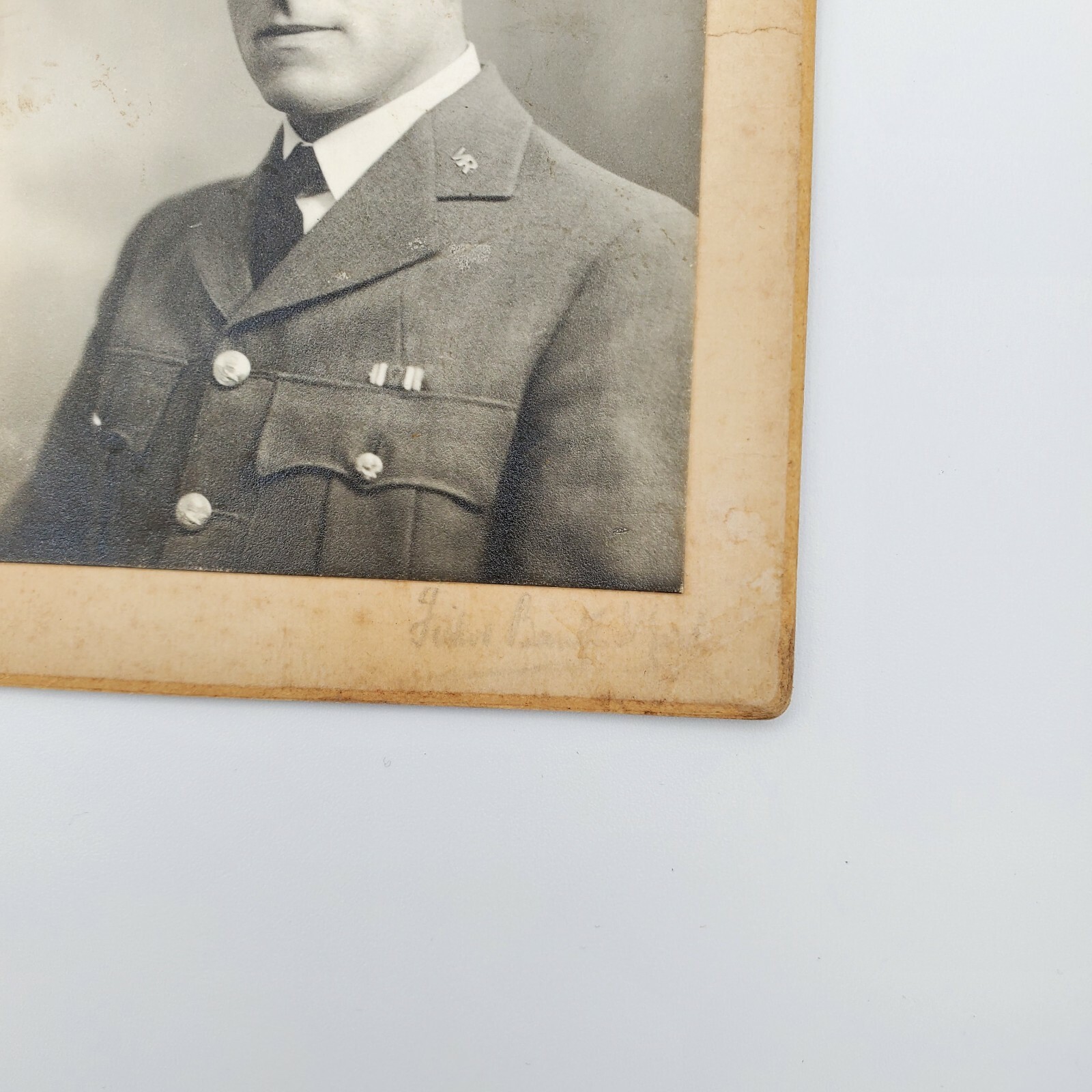 Original WW1 RFC WW2 RAFVR ADCC Officer ID Photo Group Albert Henry Adams Pilot