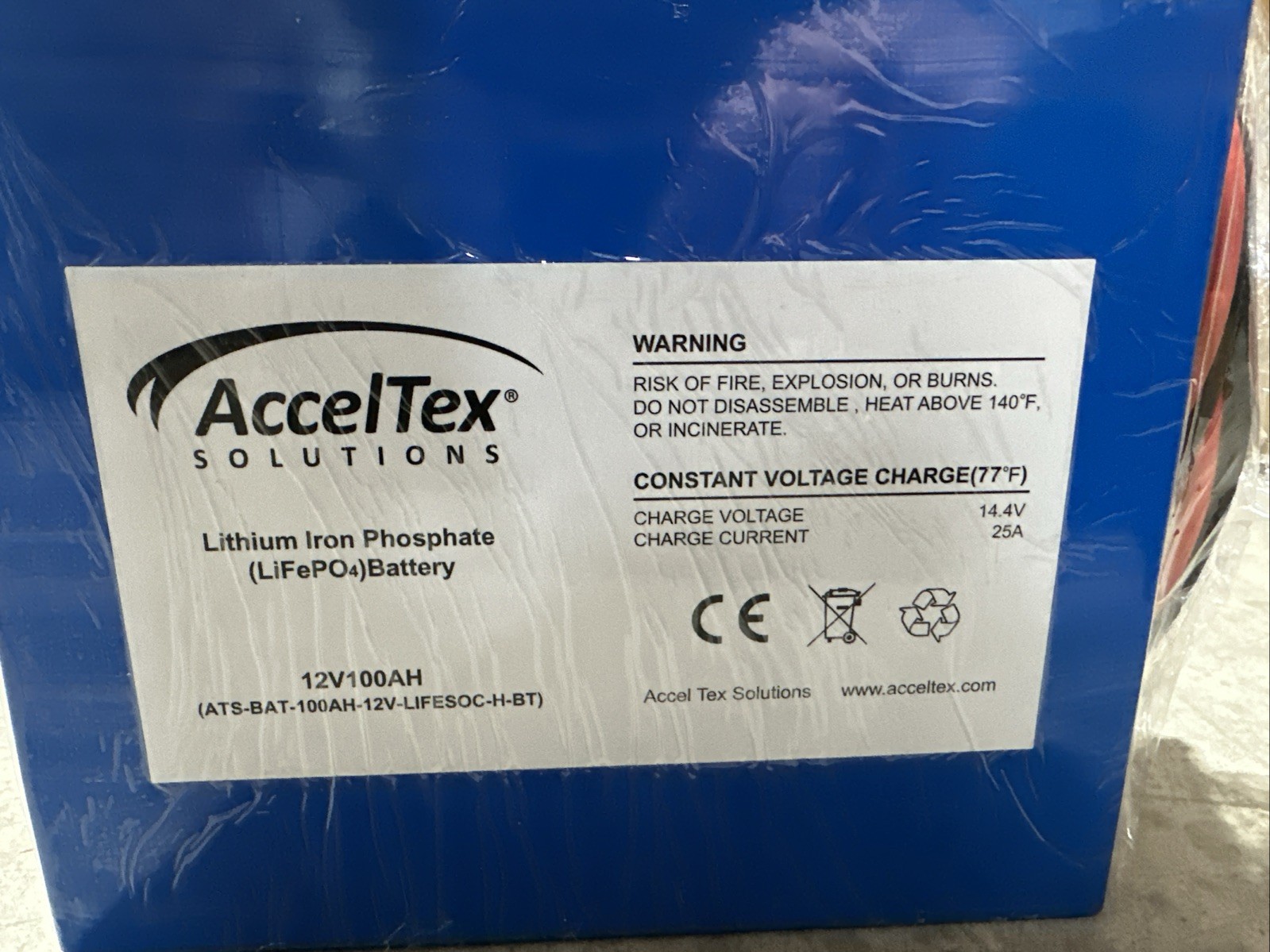 🔴2X ATS-BAT-100AH-12V-LIFESOC-H-BT Heated LiFePO4 Solar RV Battery 12V 100Ah‼️A