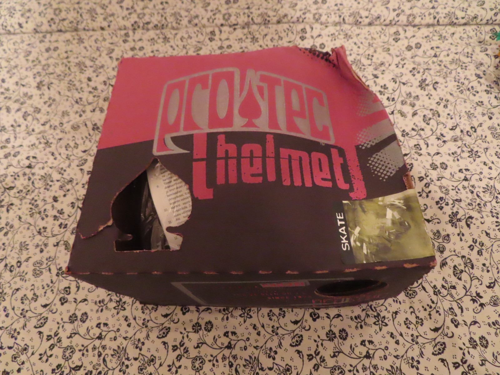 Vintage 1990s Pro Tec Helmet Chrome XL Skateboard Old School BMX