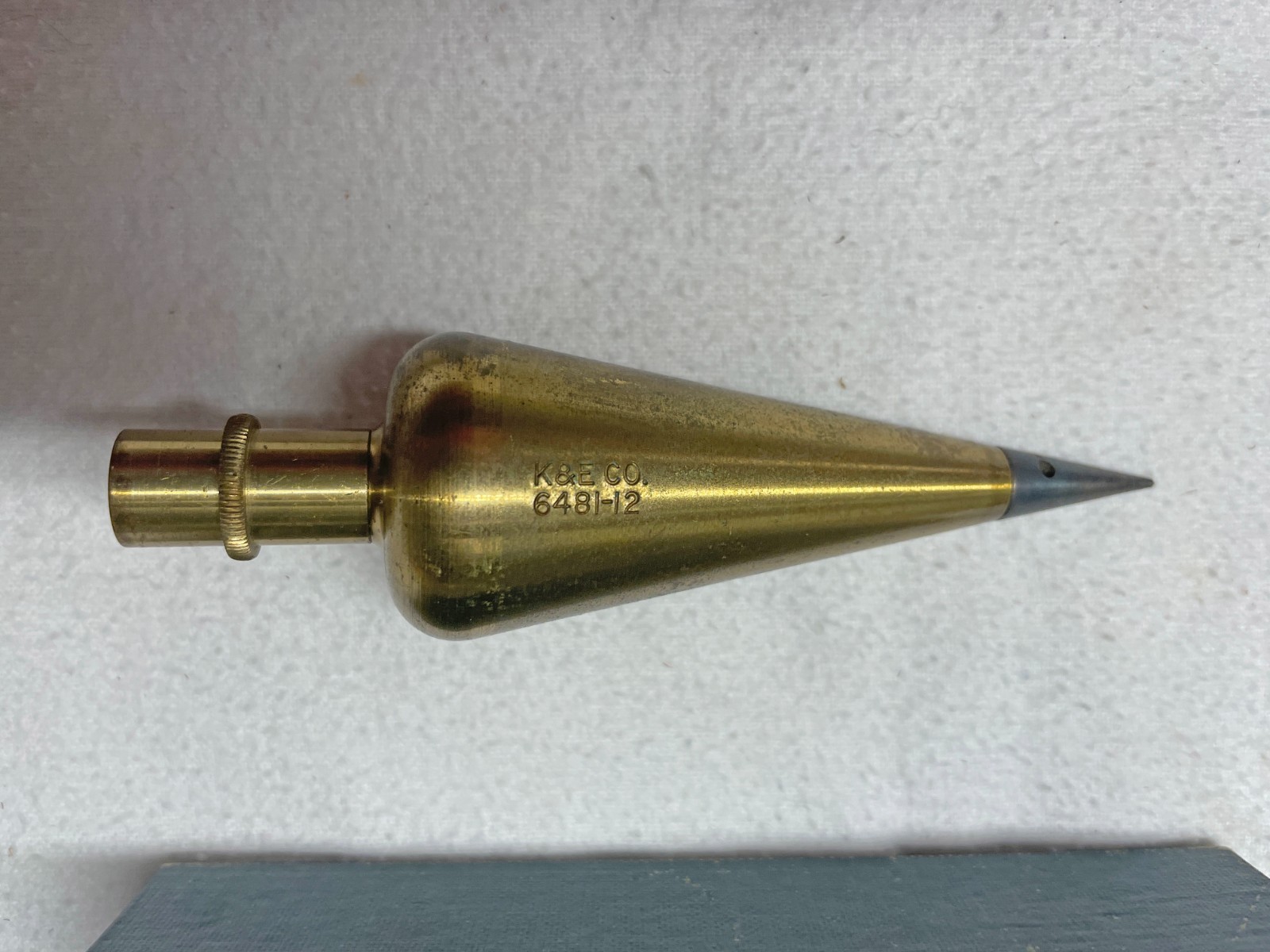 K&E 12-oz. Plumb Bob Cat. No. N6481 in Original Box