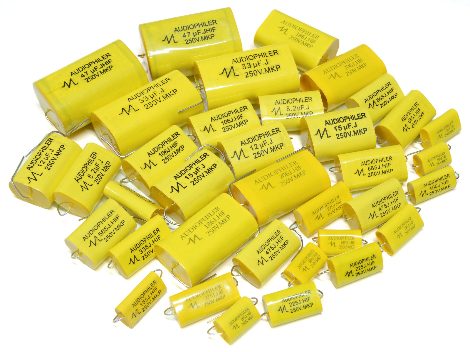 MKP Capacitor 0.68-47uf ±5% 250V - Audio Grade - Speaker Crossover Film Cap