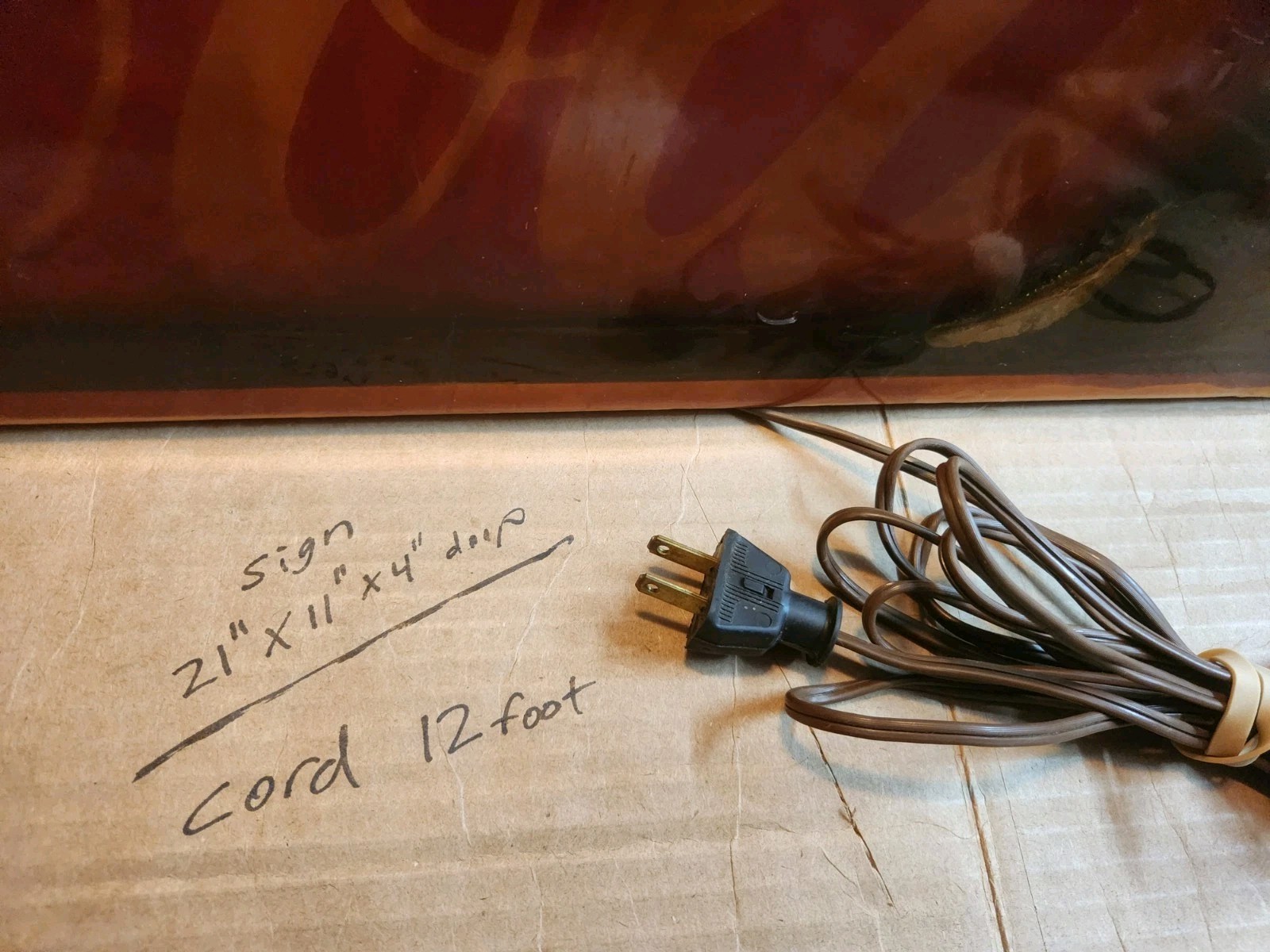 Vintage Coca-Cola Light Up Sign Original Store Display Used