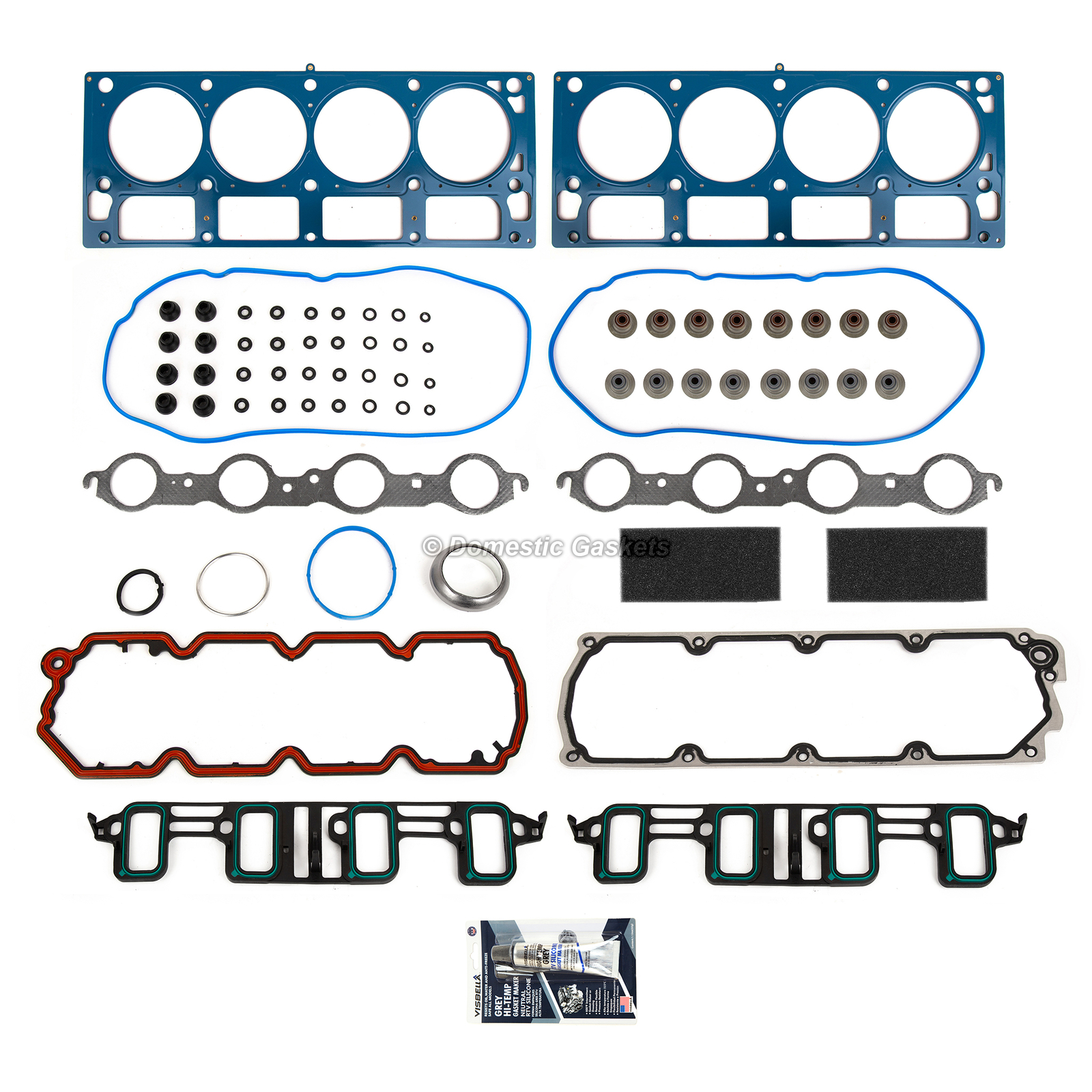 Head Gasket Set Fit 07-14 Cadillac GMC Sierra 1500 Chevrolet Yukon 6.0 6.2 VIN Y