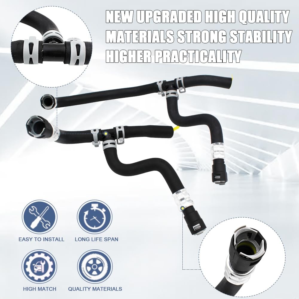 Engine Heater Hose Assembly Supply & Return For Chevrolet GMC Buick Saturn