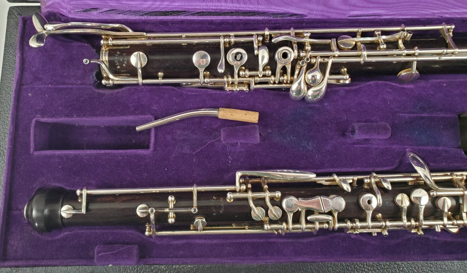 F. LOREE PARIS FULL CONSERVATORY WOOD ENGLISH HORN 3RD OCTAVE KEY LEFT HAND F