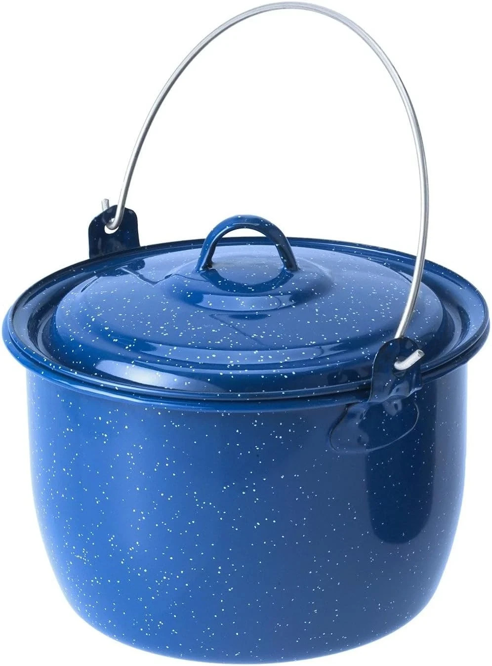 GSI Outdoors Convex Kettle for Soup, Stew, or Water Pot - Camping, Enamelware, 4