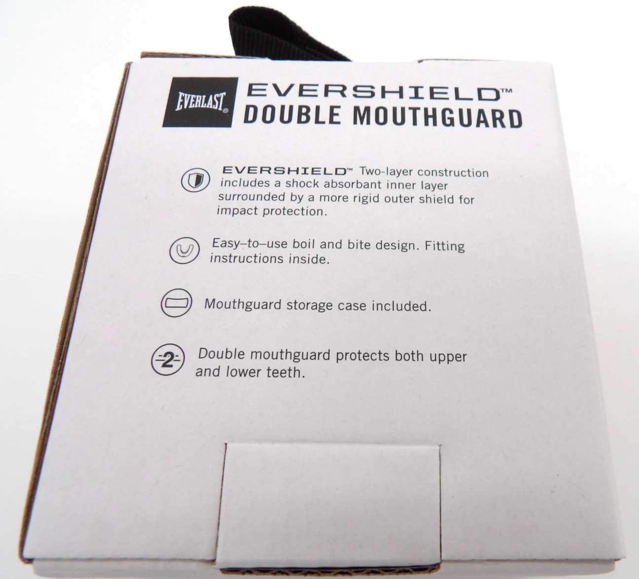 Everlast Evershield Double B&B Mouthguard with Case - Green / Black - NEW