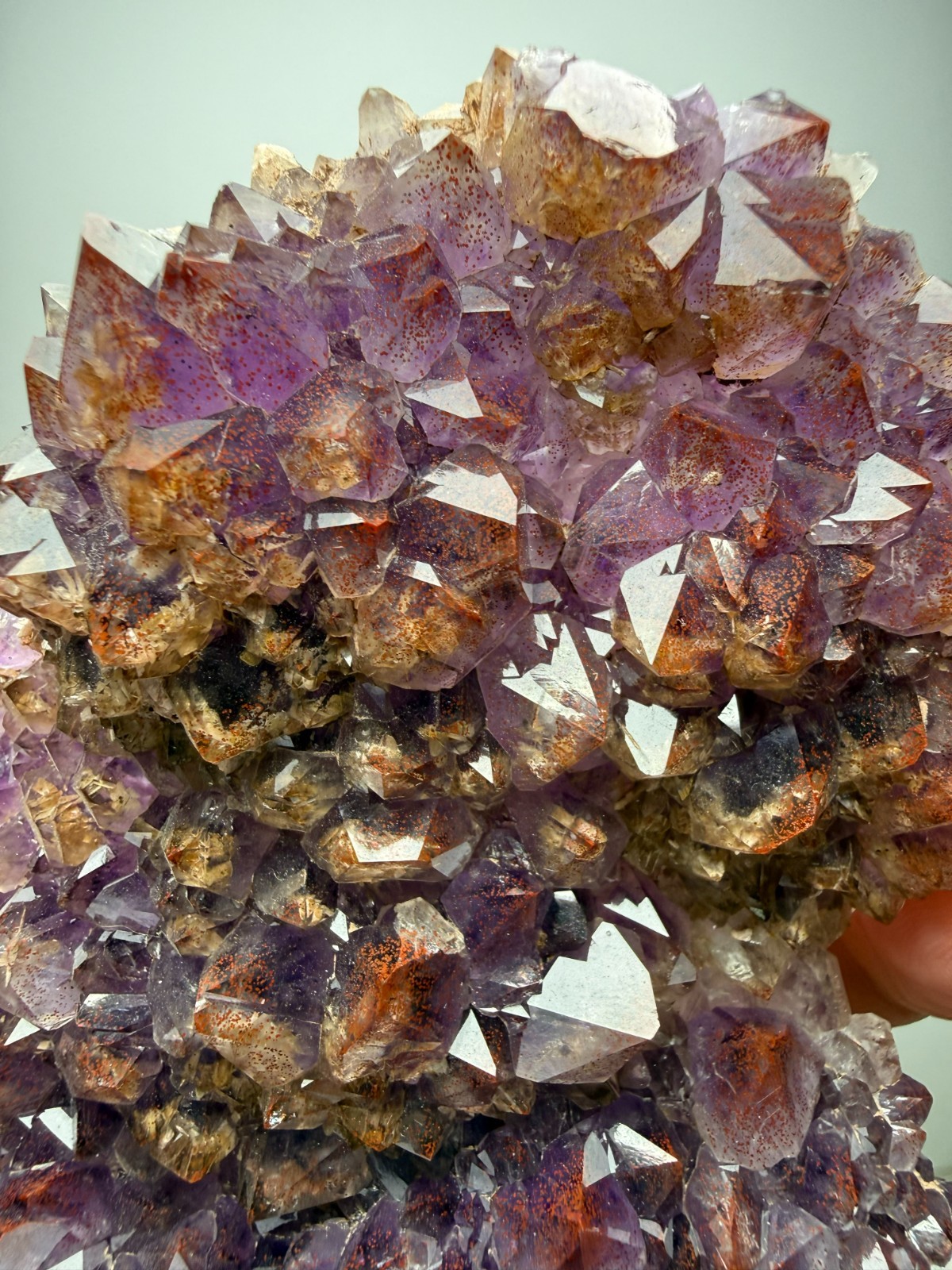 COLLECTORS!! Hematite included Amethyst plate - Blue Point Mine- Thunder Bay, CA