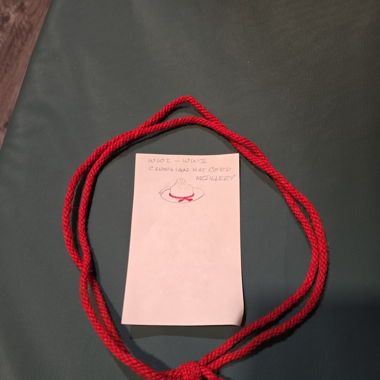 Original WW1-WW2 Canadian Artillery Hat Cord (1)