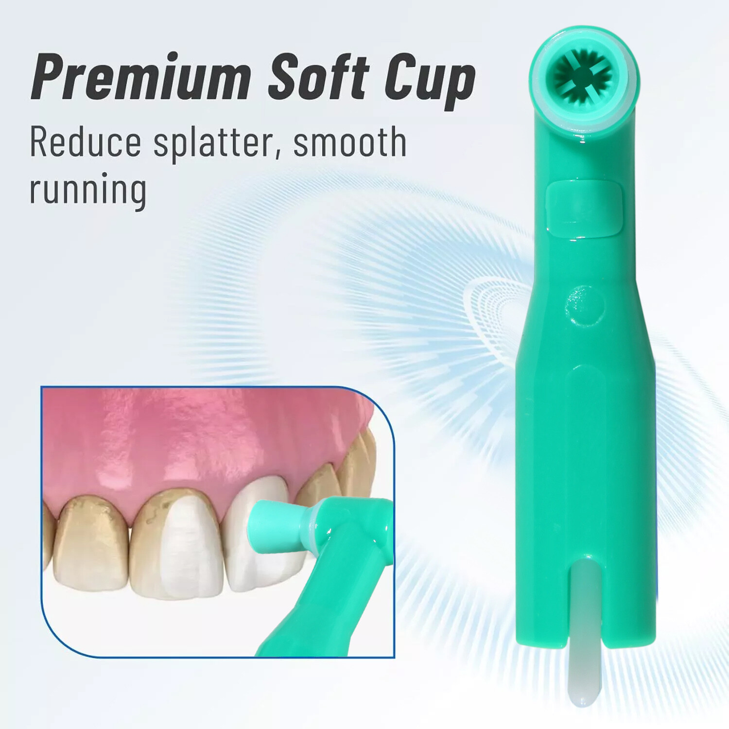 Dental Disposable Prophy Angles 100 to 1000 Soft Cup Latex Free Right Angle 90°