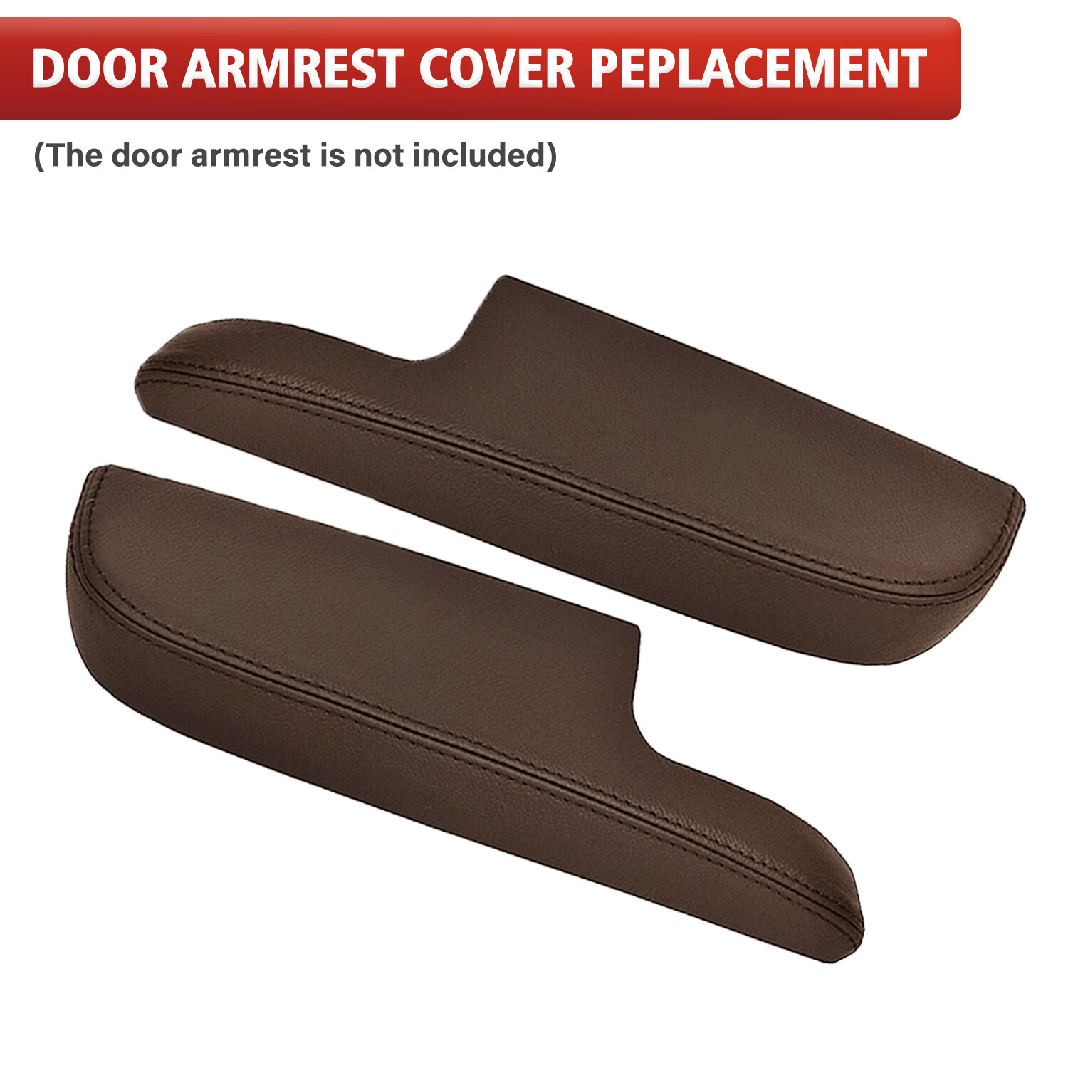 Fits 2013-2018 Toyota Avalon Console Lid Armrest & Door Panel Cover Trim Brown