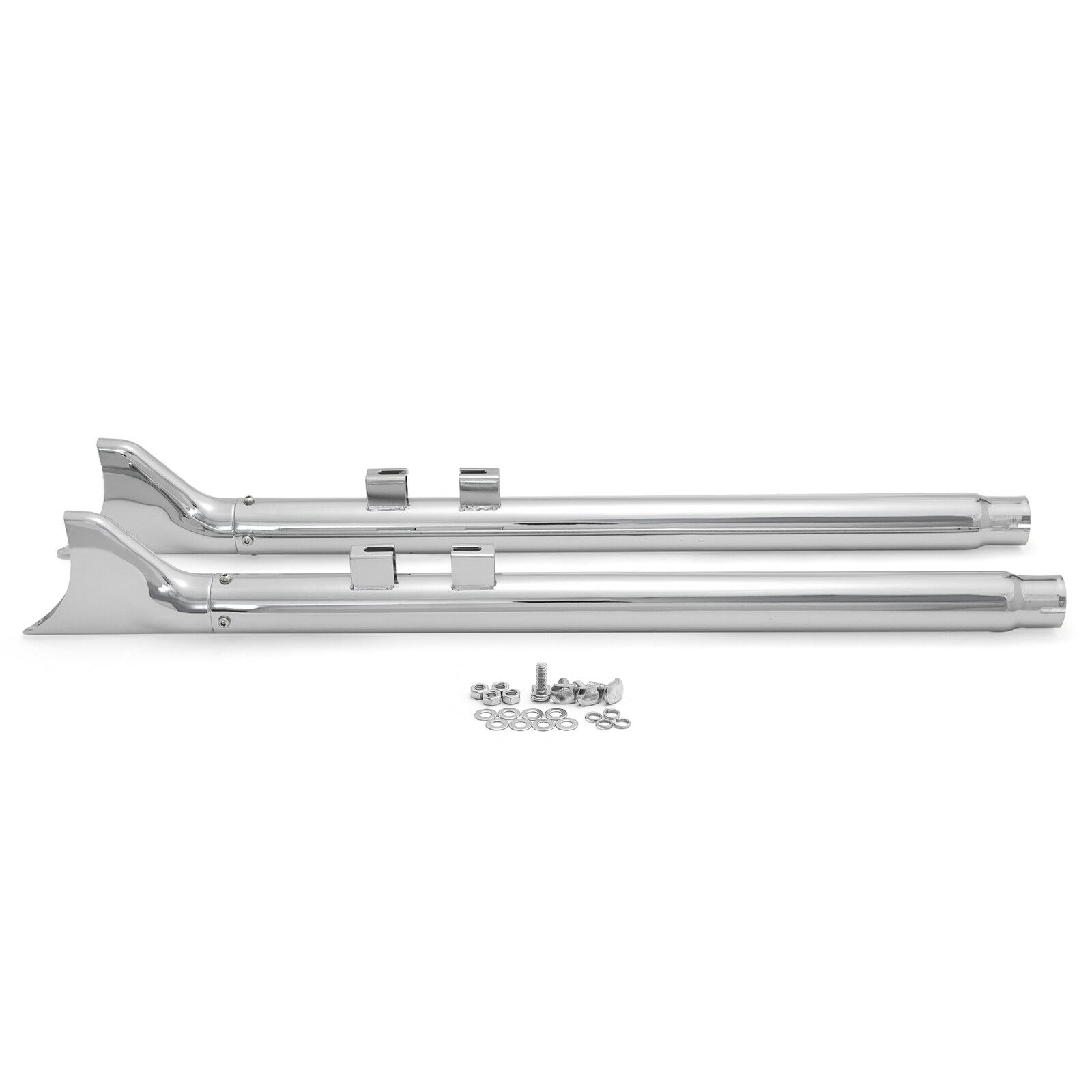 Road King Touring 36" Fishtail Slip on Mufflers Exhaust Pipes for Harley 95-16