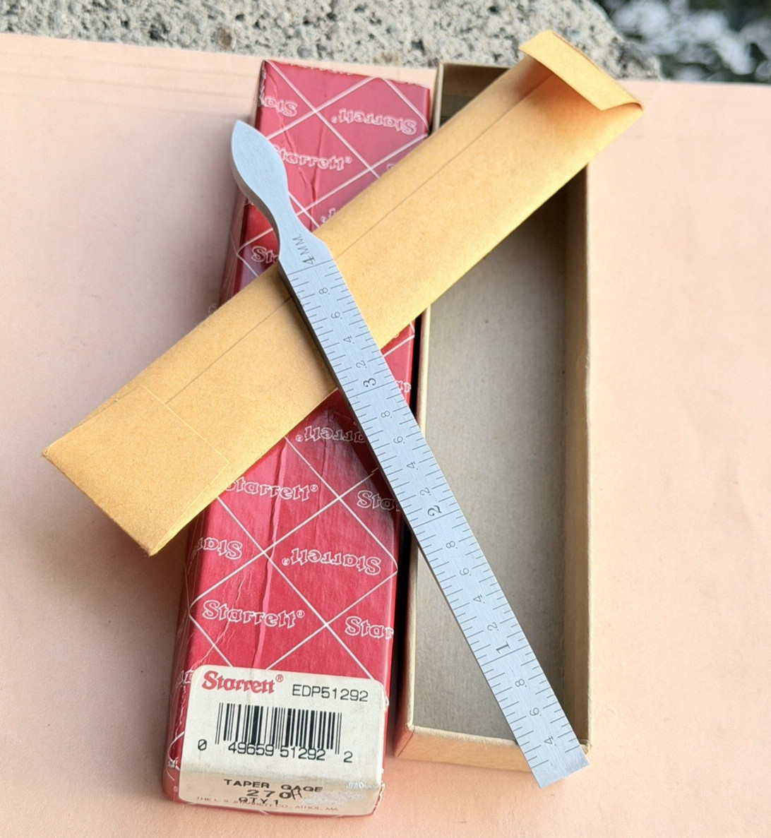 New STARRETT No. 270 Steel Taper Gauge; SAE & Metric. USA Made 🇺🇸!!