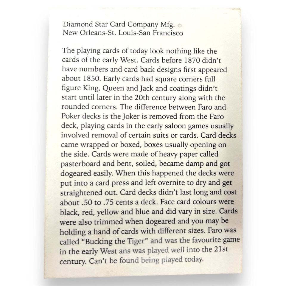 Pharo Cards Old West 52 Poker Card Deck With Square Corners (4" x 3")