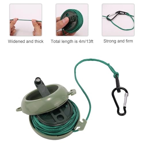 33ft Gear Retractable Bow Hoist for Hunting Thickened Bow Saddle Hunting green