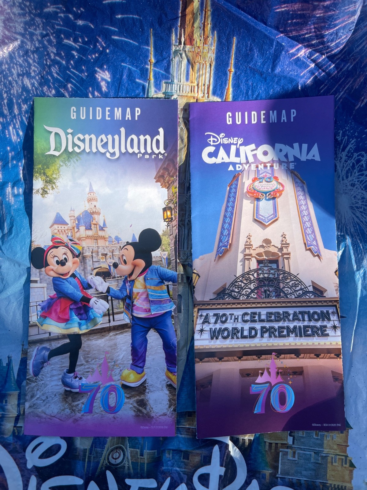 Disneyland DCA Park Guide Map January 2026 70th California Adventure Guidemap