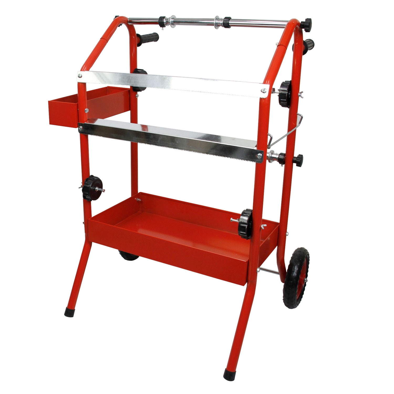 Mobile 18" Multi-Roll Masking Paper Machine with Storage Trays, Holds Auto Tape