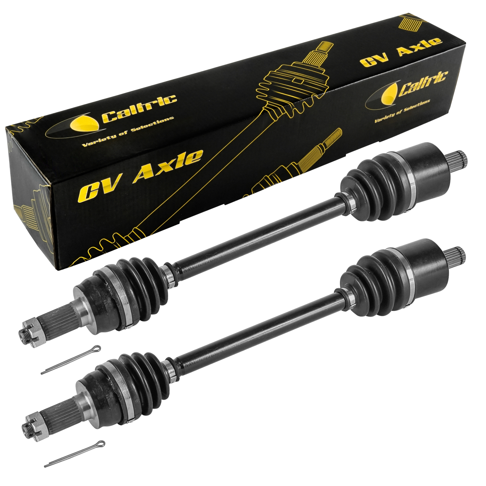Caltric Front Left & Right CV Joint Axles For Polaris 1332873 2203843 2203844
