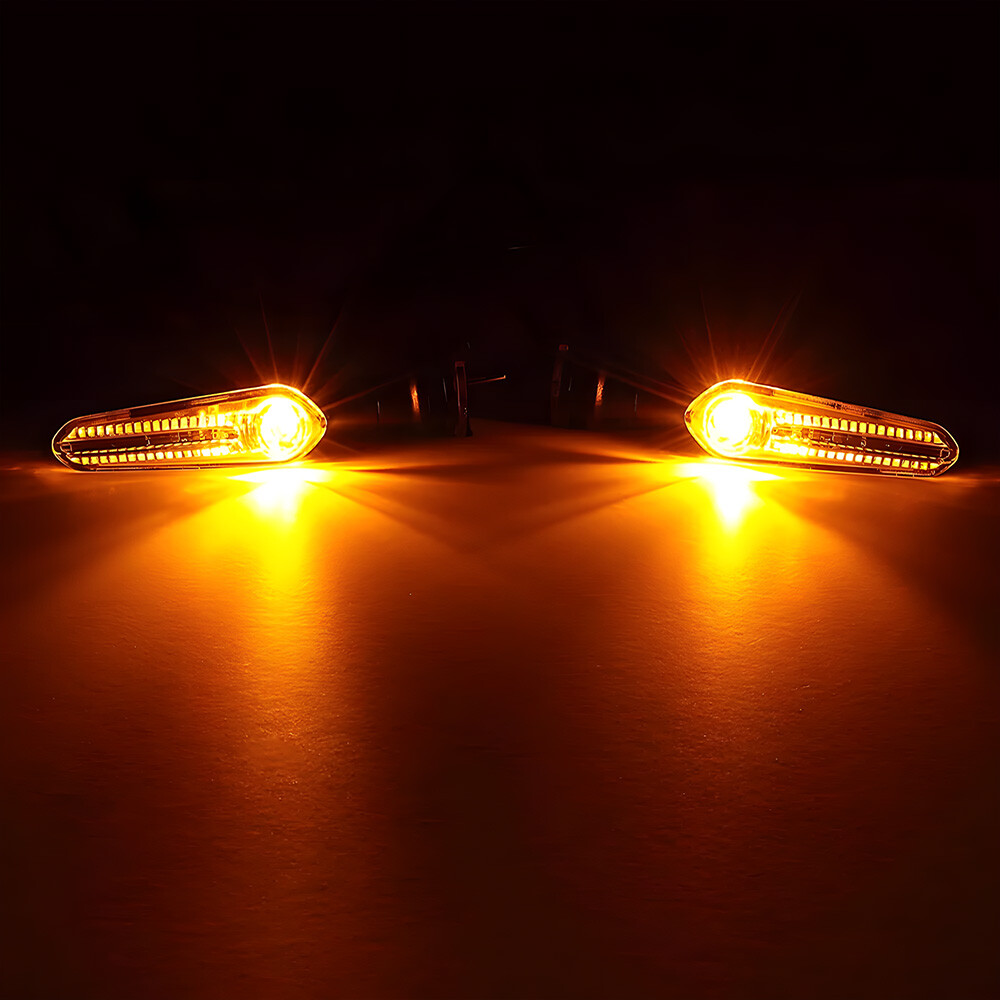 LED Turn Signals Blinker Lights For Yamaha FZ6 FZ1 FZ09 FZ07 YZF R6 R3 R1 H