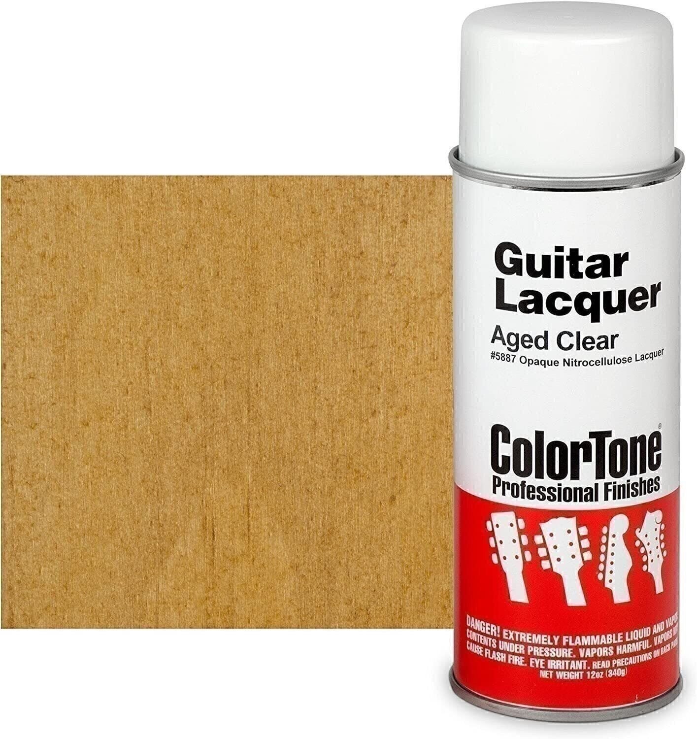 ColorTone 50s Classic Colors Aerosol Guitar Lacquer, Aged Clear
