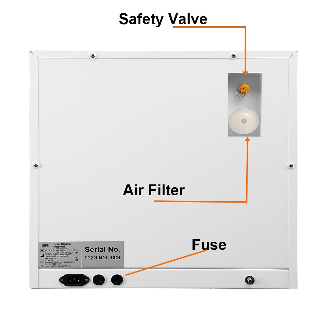 22L Autoclave Steam Sterilizer High Pressure Temperature with Drying Function