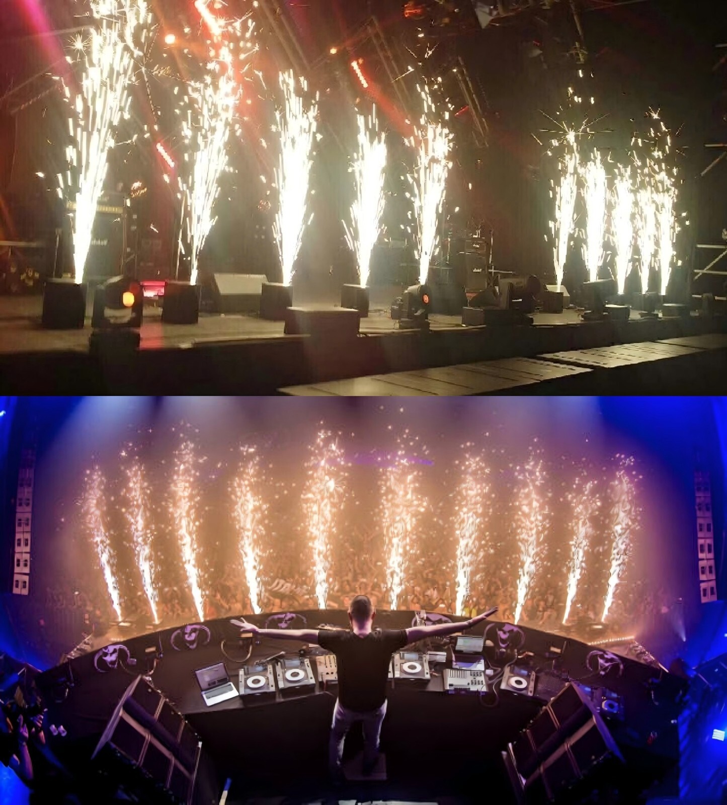 10 Bags Cold Spark Machine Powder 200g Bag 2-3M Range Stage Effect Indoor(2kg)