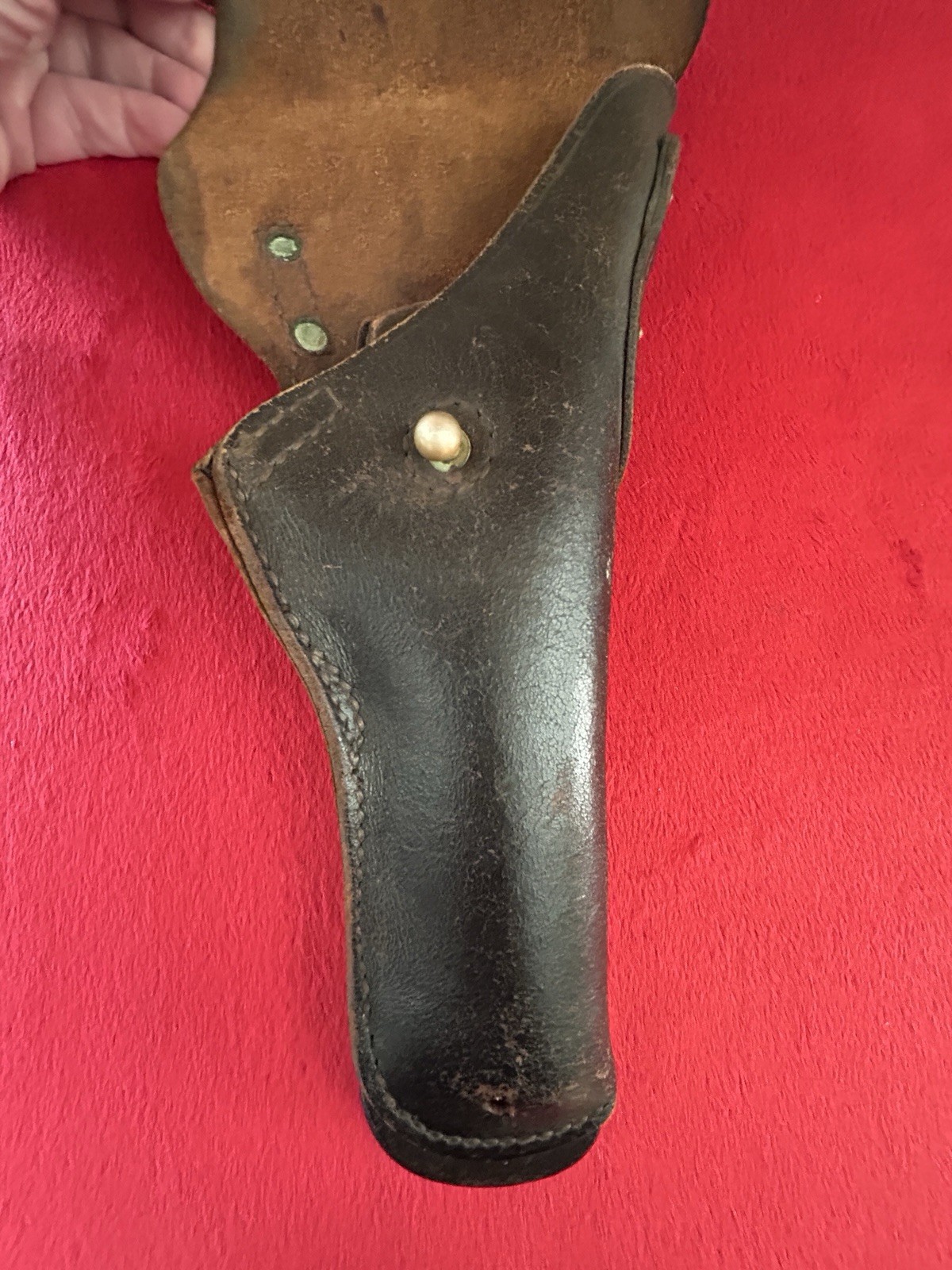 100% Original USGI M1911A1 .45 Black Leather Belt Holster Korean War