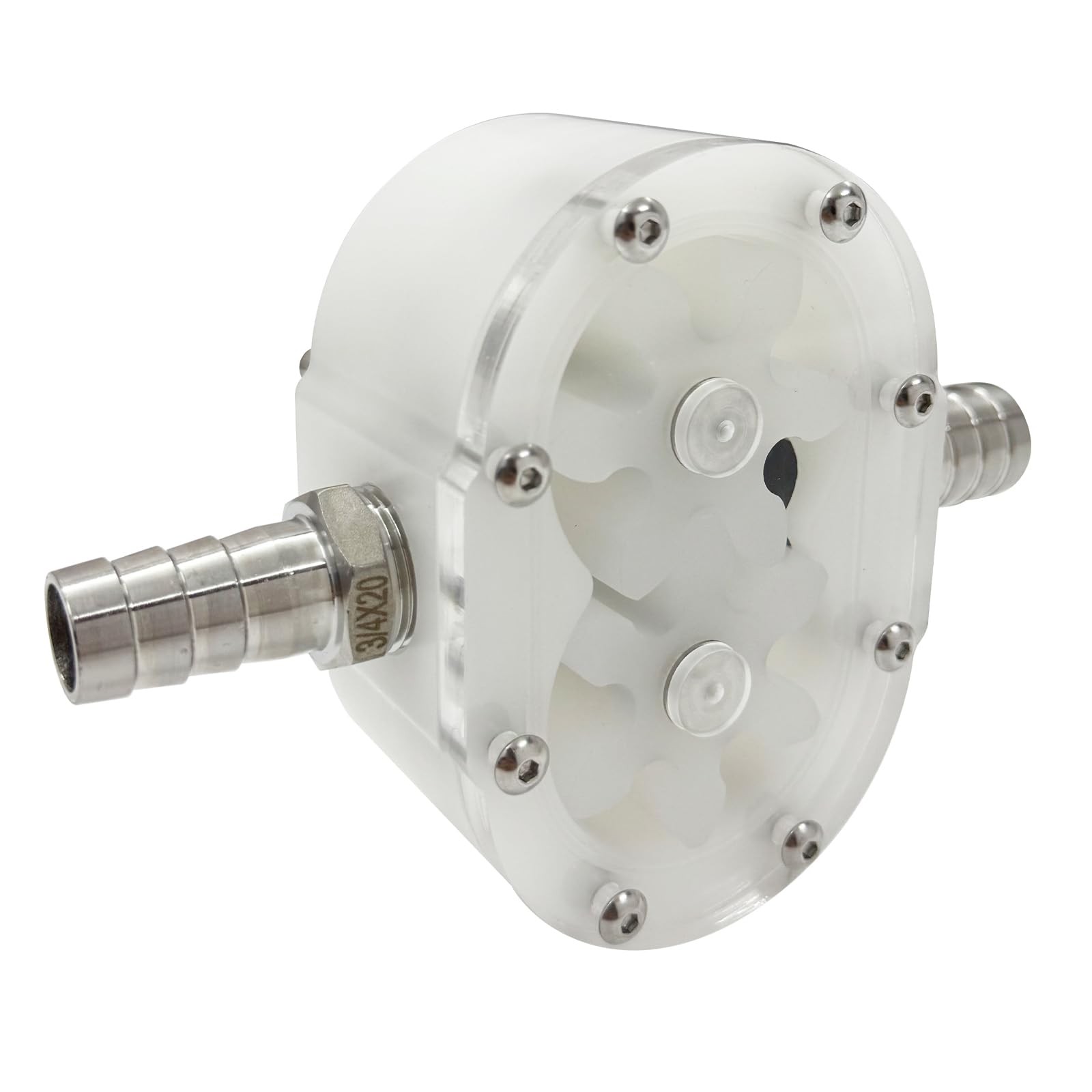 Gear Pump Head for Filling Machine Food-Grade Viscous Liquid 6 Teeth 5-10L Flow