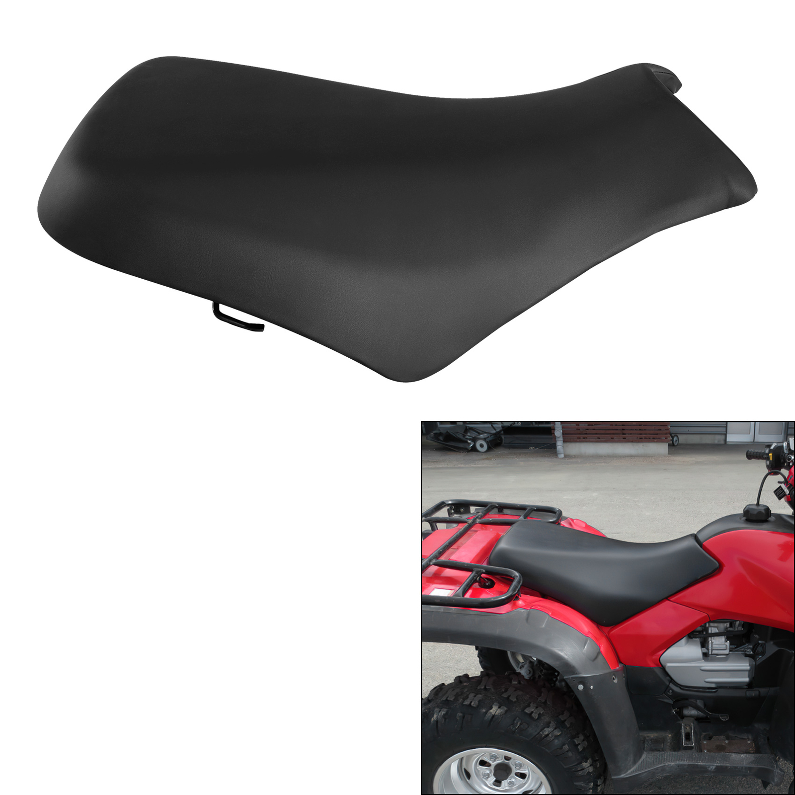 Complete Seat Fit For Honda Foreman Rubicon 500 TRX500FA 4x4 2005-2014 Black ATV