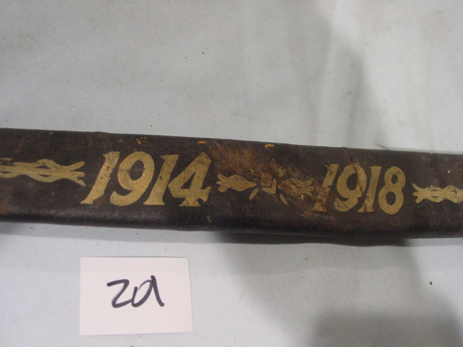 WWI Trench Art Bayonet Scabbard 1914-1918 54th Regiment L Company 2nd Battalion