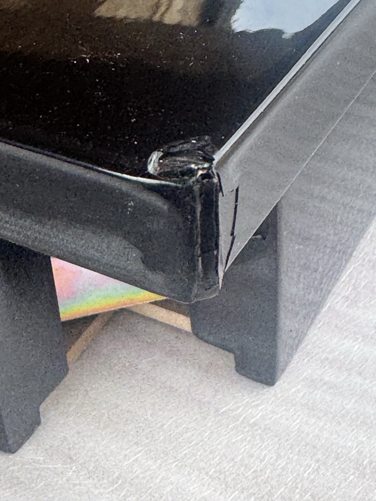 WOOD TOP GRAND PIANO BENCH/STOOL/CHAIR with STORAGE- EBONY OPENED ITEM