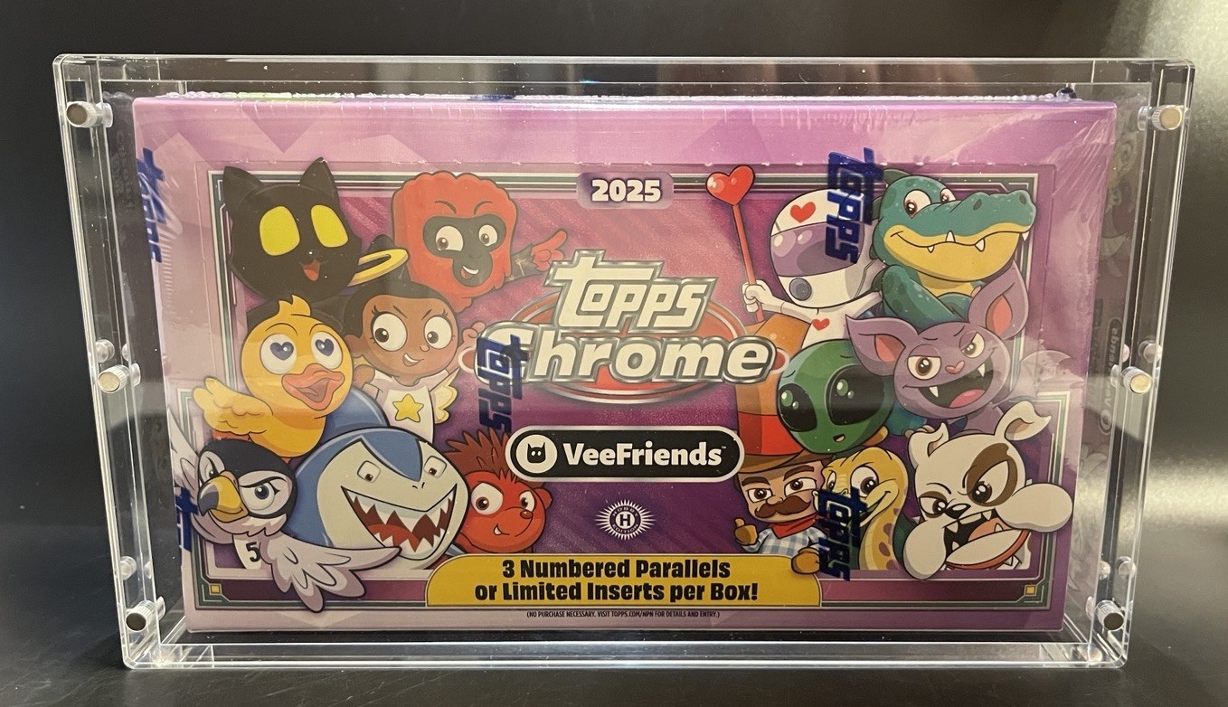 Acrylic Display Case Magnetic Lid FITS 2025 Topps Chrome VeeFriends Hobby Box