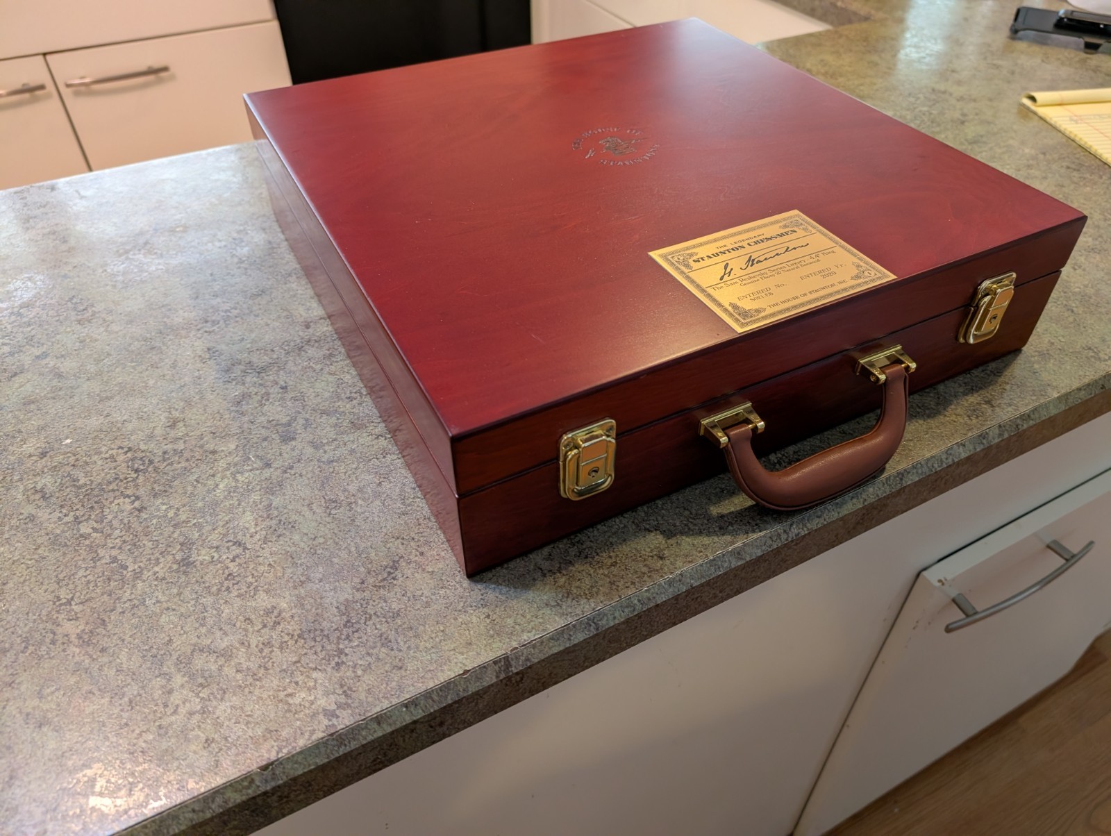 House of Staunton Wood Chess Set Pieces w Case Sam Reshevski Camaratta 4.5" King