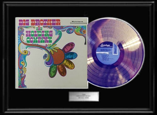 JANIS JOPLIN BIG BROTHER DEBUT SELF TITLED GOLD RECORD LP ALBUM NON RIAA RARE