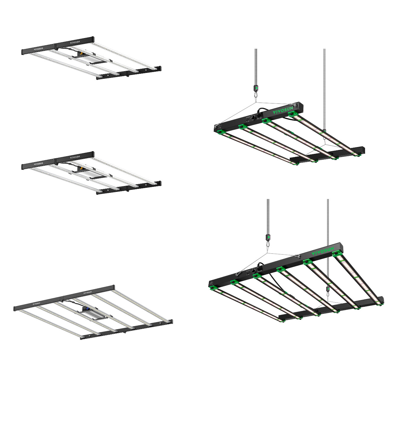 VIVOSUN LED Grow Light Bar Full Spectrum 450W/650W for 4x4/5x5ft Indoor Plants