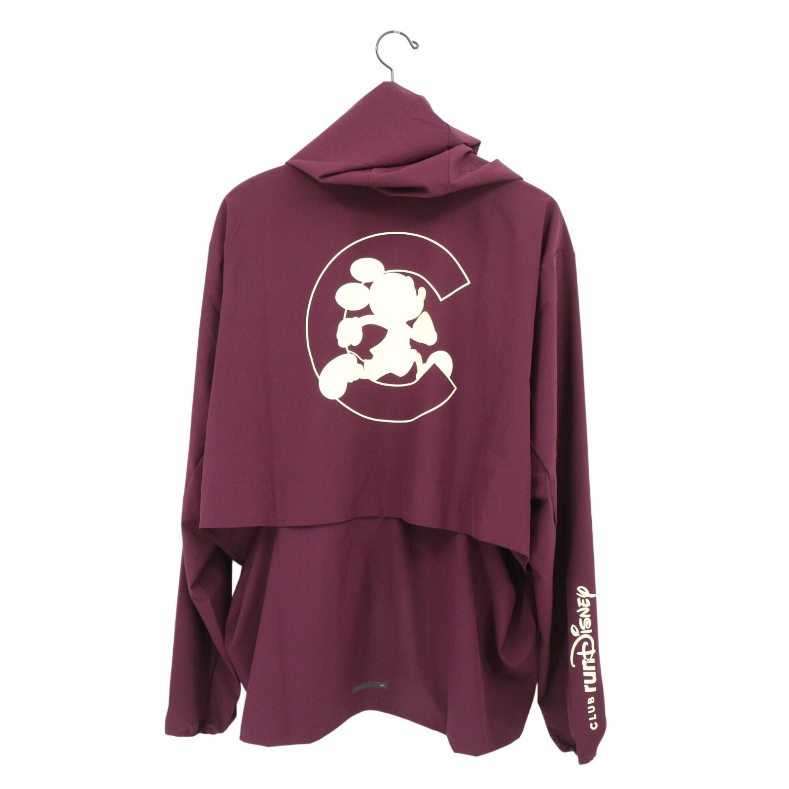 NWT 2026 Club Run Disney Brooks Burgundy Hooded Full Zip Canopy Jacket XXL