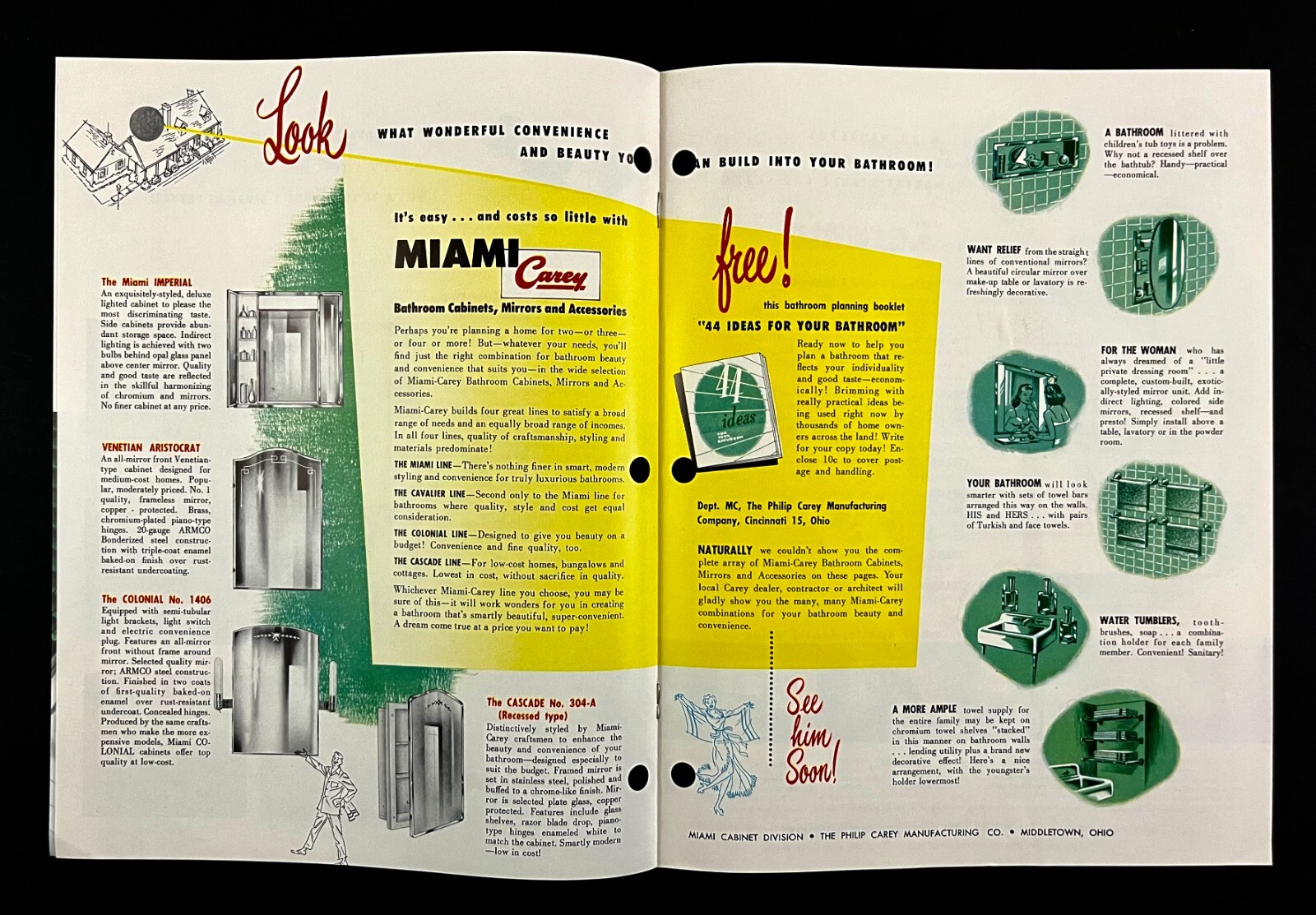 1950s Carey Fire Chex Roof Ceramo Guard VTG Mid Century Home Remodeling Catalog