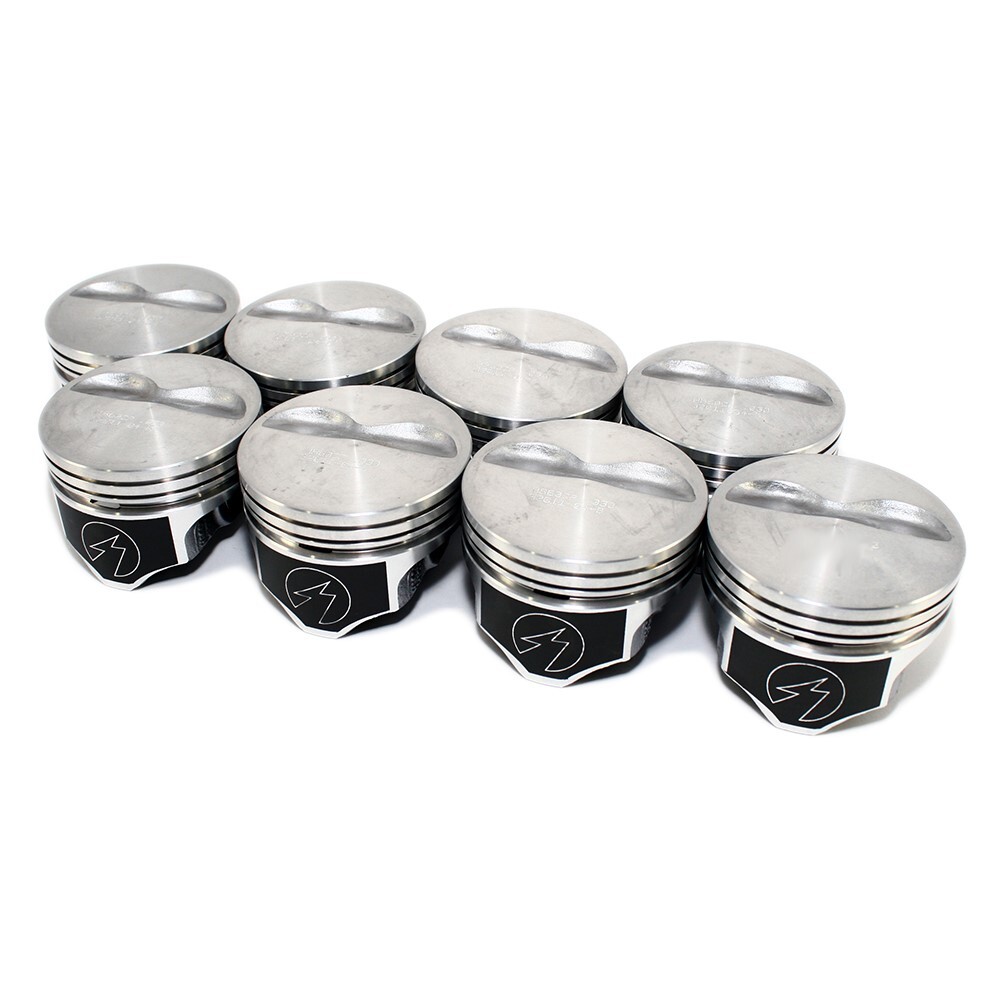 Speed Pro H860CP30 383 Flat Top Pistons 5.7 Rod 4.030" Bore Small Block Chevy